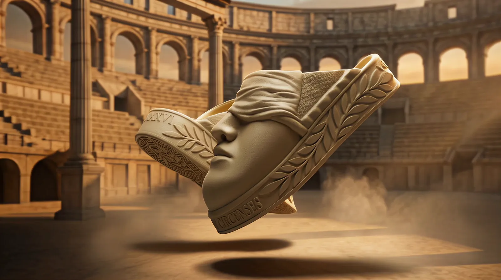 Still from the film: the arena