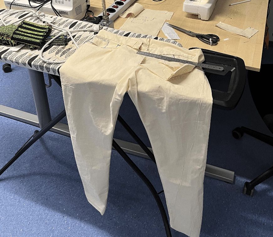 Calico cut-and-sew prototype
