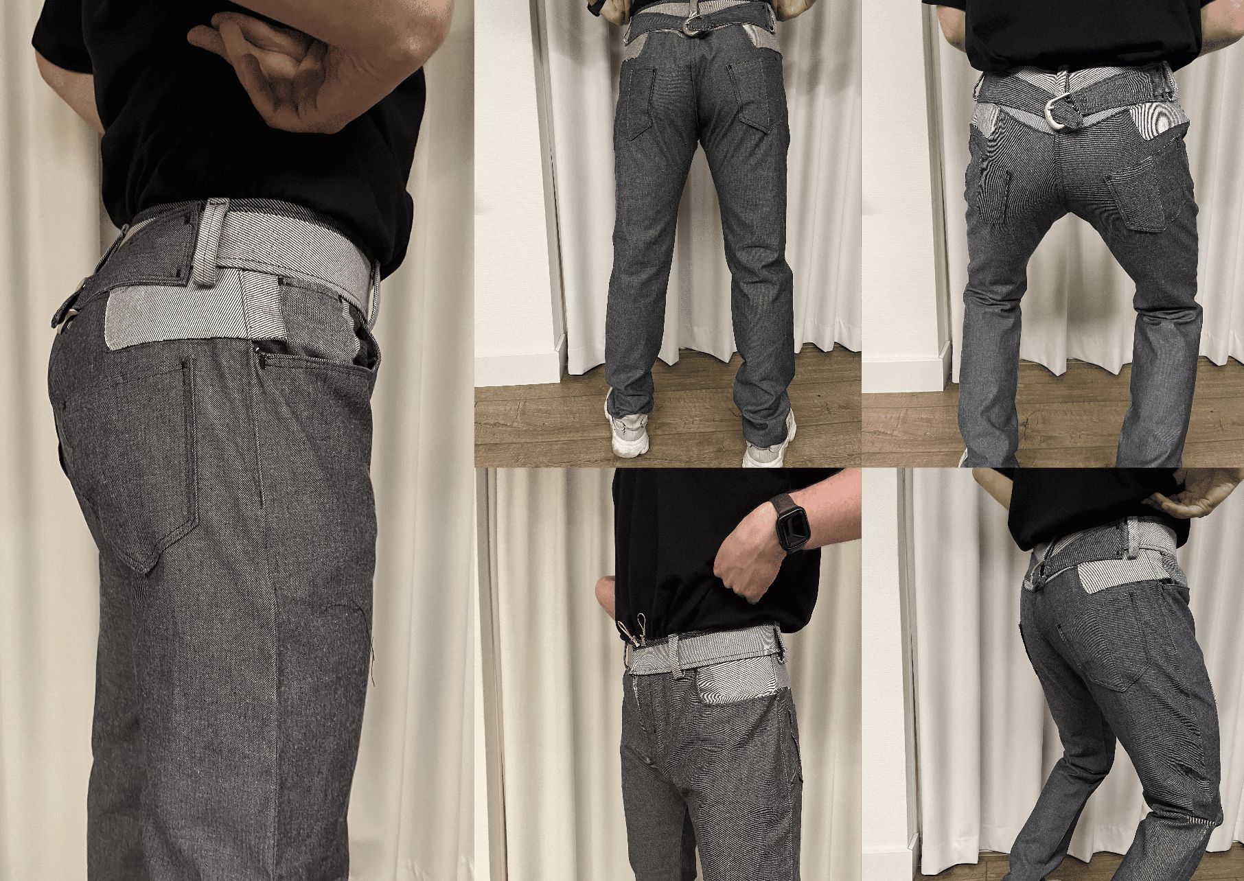 Fit tested on the body, from women’s 34 to men’s 34