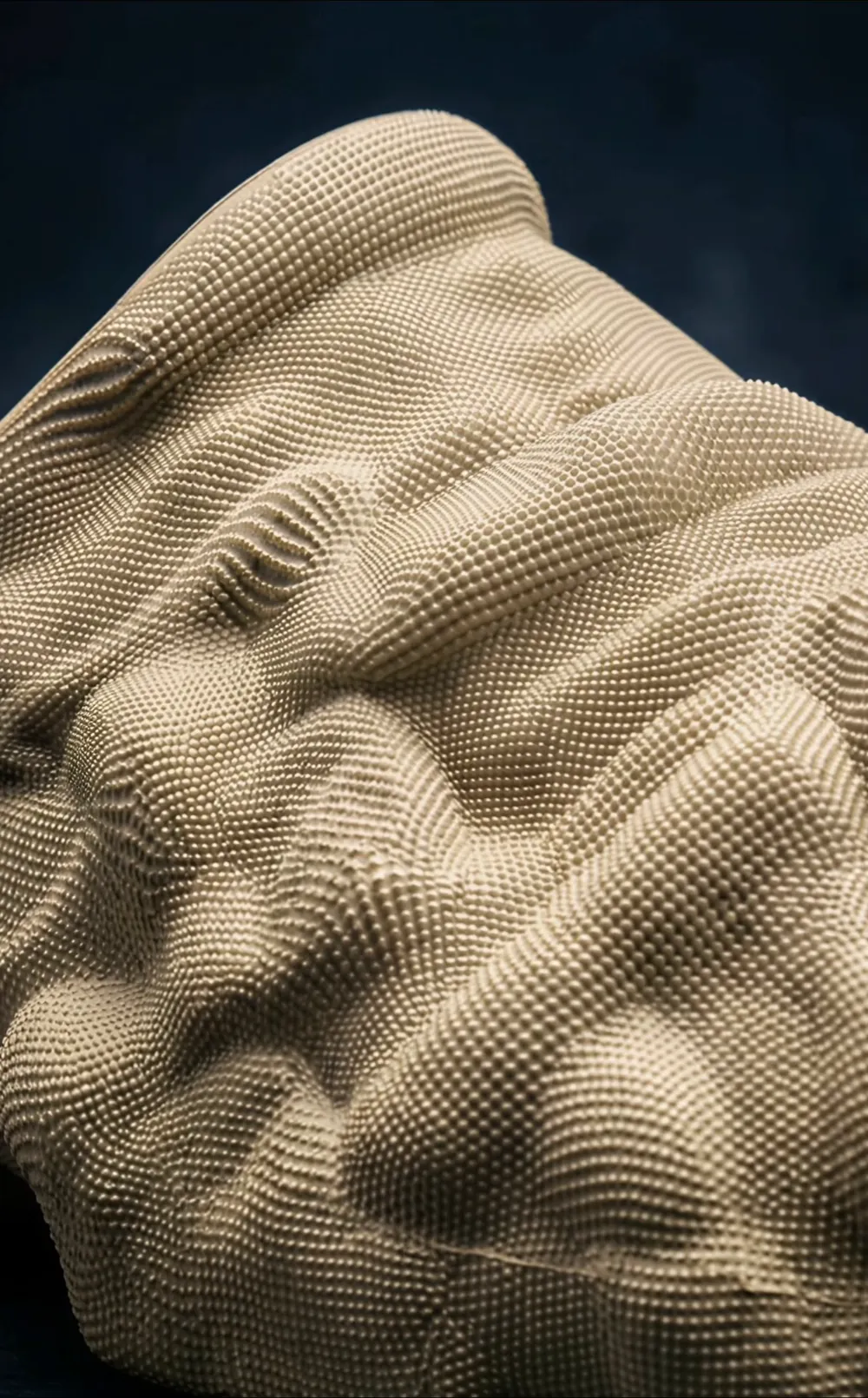 The dot texture, up close · Still from the film